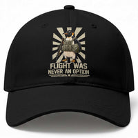 Flight was Never an Option Tactical Penguin Baseball Cap Funny Bird Meme