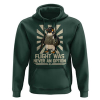 Flight was Never an Option Tactical Penguin Hoodie Funny Bird Meme