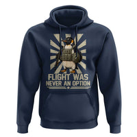 Flight was Never an Option Tactical Penguin Hoodie Funny Bird Meme