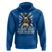 Flight was Never an Option Tactical Penguin Hoodie Funny Bird Meme