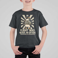 Flight was Never an Option Tactical Penguin T Shirt For Kid Funny Bird Meme