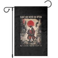Flight was Never an Option Samurai Penguin Japanese Garden Flag Vintage Graphic Ukiyo-e Art Funny