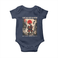 Flight was Never an Option Samurai Penguin Japanese Baby Onesie Vintage Graphic Ukiyo-e Art Funny