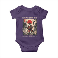 Flight was Never an Option Samurai Penguin Japanese Baby Onesie Vintage Graphic Ukiyo-e Art Funny