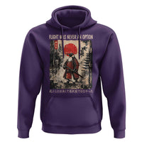 Flight was Never an Option Samurai Penguin Japanese Hoodie Vintage Graphic Ukiyo-e Art Funny