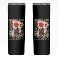 Flight was Never an Option Samurai Penguin Japanese Skinny Tumbler Vintage Graphic Ukiyo-e Art Funny
