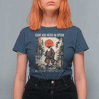 Flight was Never an Option Samurai Penguin Japanese T Shirt For Women Vintage Graphic Ukiyo-e Art Funny