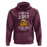 Funny Taco Christmas Hoodie Wanna Taco Bout Jesus Lettuce Pray Mark 16:15 - Wonder Print Shop