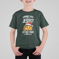 Funny Taco Christmas T Shirt For Kid Wanna Taco Bout Jesus Lettuce Pray Mark 16:15 - Wonder Print Shop