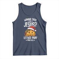 Funny Taco Christmas Tank Top Wanna Taco Bout Jesus Lettuce Pray Mark 16:15 - Wonder Print Shop