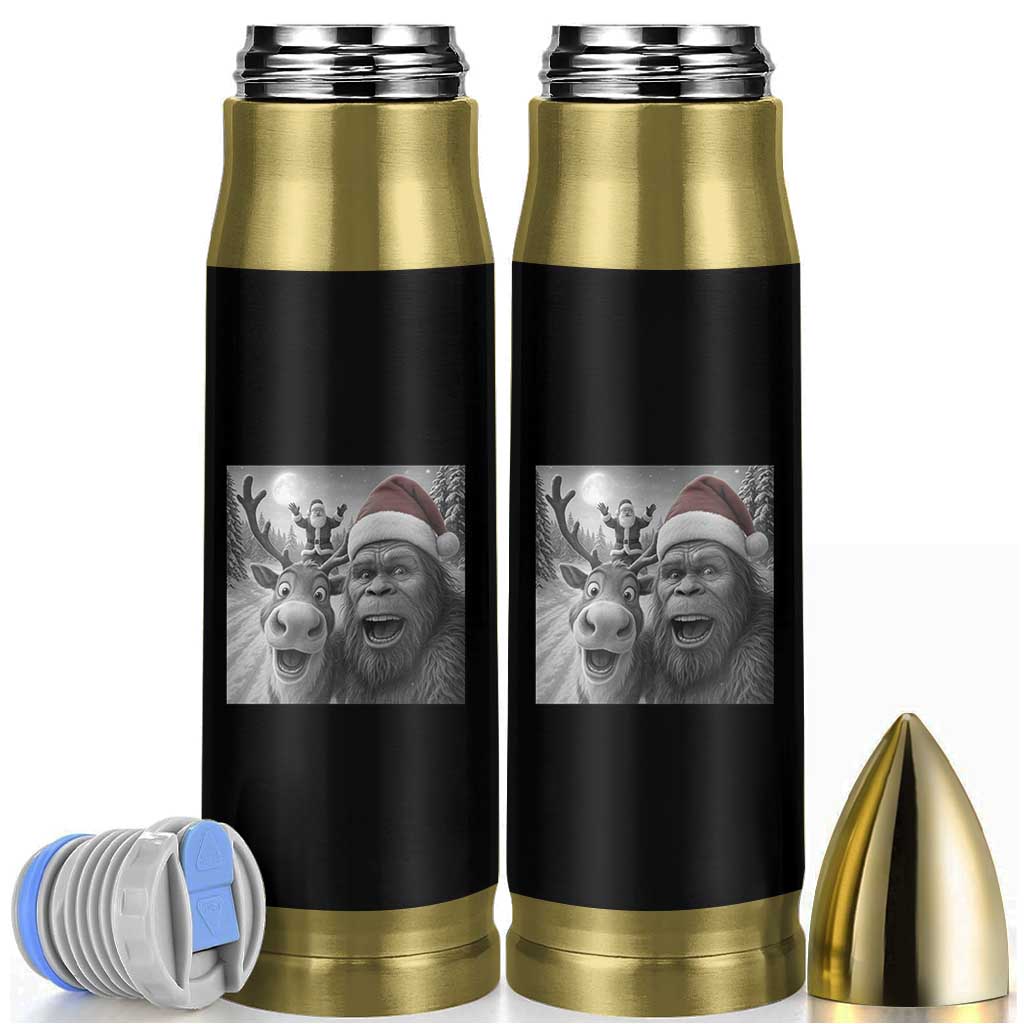 Funny Bigfoot Selfie Christmas Bullet Tumbler Santa Reindeer Sasquatch Xmas - Wonder Print Shop