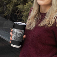 Funny Bigfoot Selfie Christmas Tumbler Cup Santa Reindeer Sasquatch Xmas - Wonder Print Shop