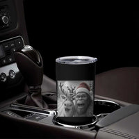 Funny Bigfoot Selfie Christmas Tumbler Cup Santa Reindeer Sasquatch Xmas - Wonder Print Shop