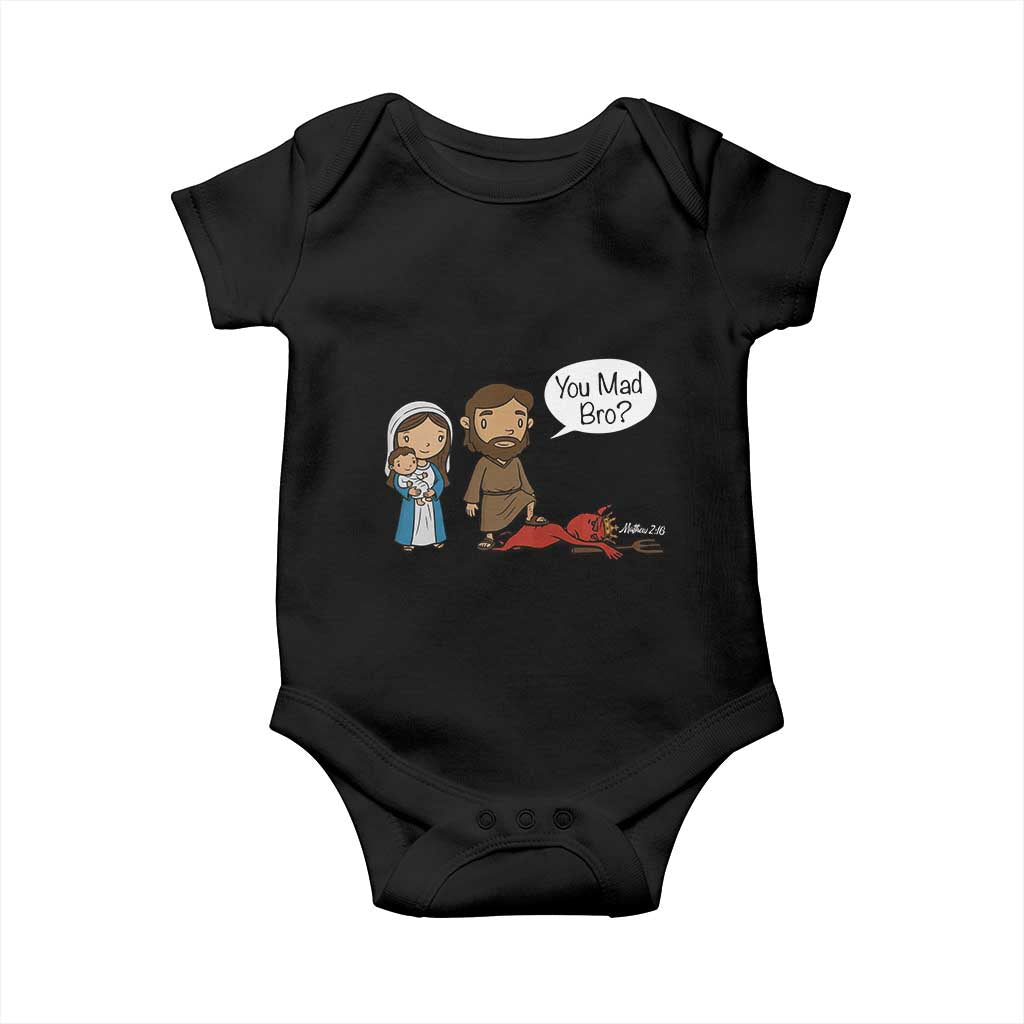 Funny Christian Baby Onesie You Mad Bro Matthew 2:16 - Wonder Print Shop
