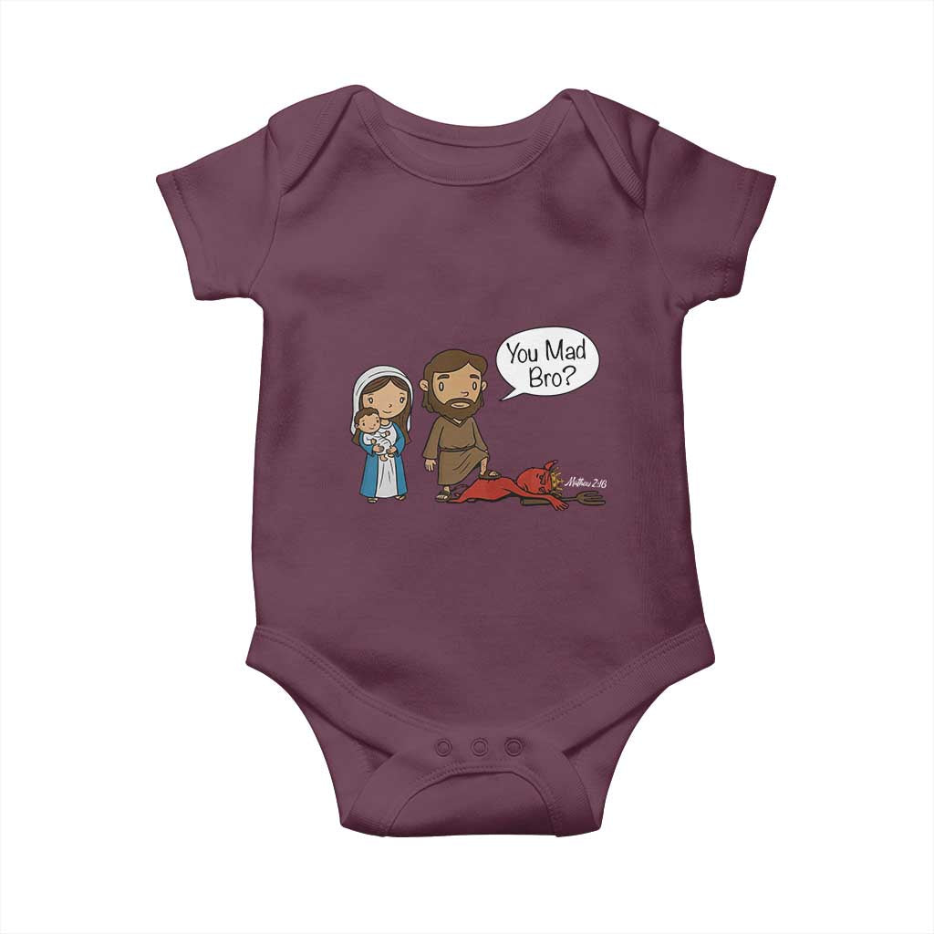 Funny Christian Baby Onesie You Mad Bro Matthew 2:16 - Wonder Print Shop