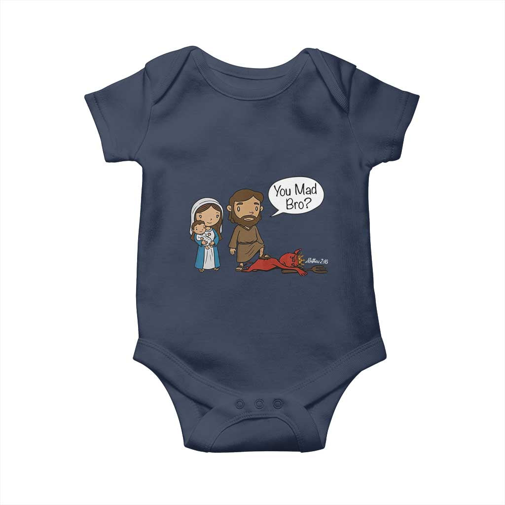Funny Christian Baby Onesie You Mad Bro Matthew 2:16 - Wonder Print Shop