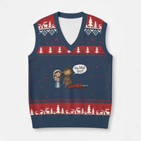 Funny Christian V-Neck Knit Sweater Vest You Mad Bro Matthew 2:16 - Wonder Print Shop