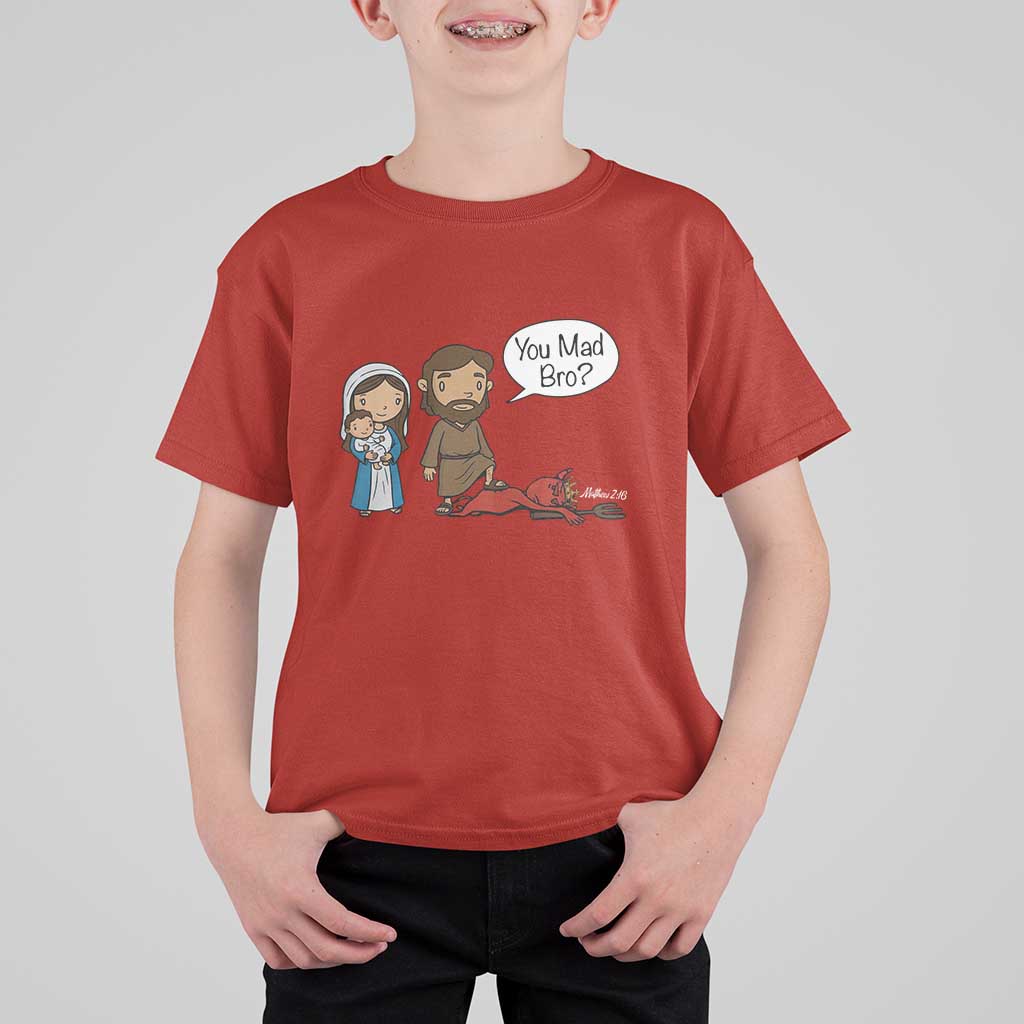 Funny Christian T Shirt For Kid You Mad Bro Matthew 2:16 - Wonder Print Shop