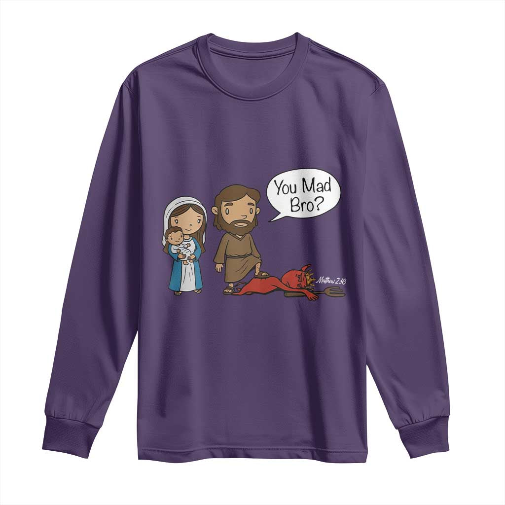 Funny Christian Long Sleeve Shirt You Mad Bro Matthew 2:16 - Wonder Print Shop