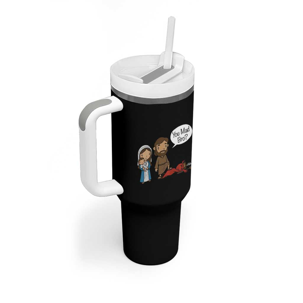 Funny Christian Tumbler With Handle You Mad Bro Matthew 2:16 - Wonder Print Shop