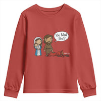 Funny Christian Youth Sweatshirt You Mad Bro Matthew 2:16 - Wonder Print Shop