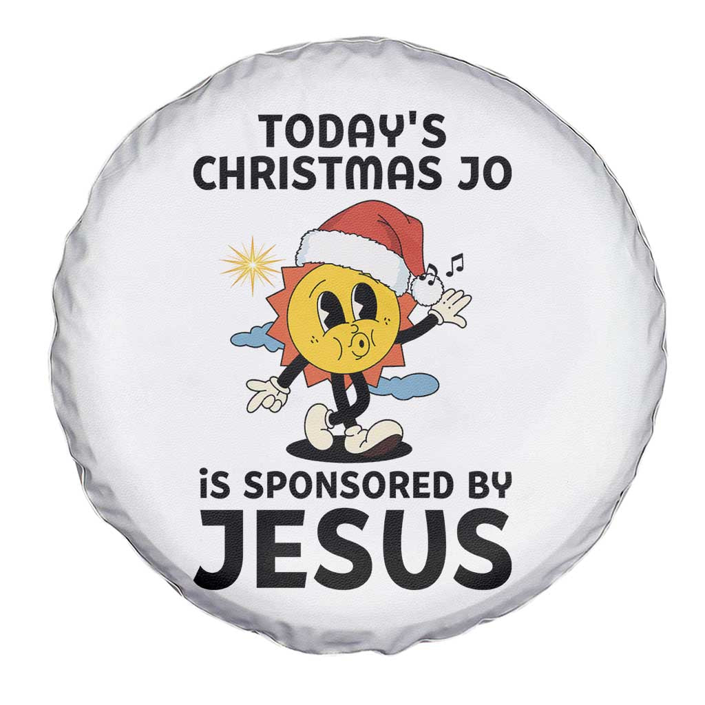 Funny Jesus Christian Christmas Spare Tire Cover Today Is Good Mood Is Sponsored By Jesus - Wonder Print Shop