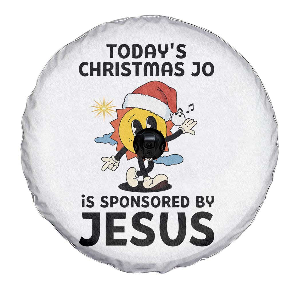 Funny Jesus Christian Christmas Spare Tire Cover Today Is Good Mood Is Sponsored By Jesus - Wonder Print Shop