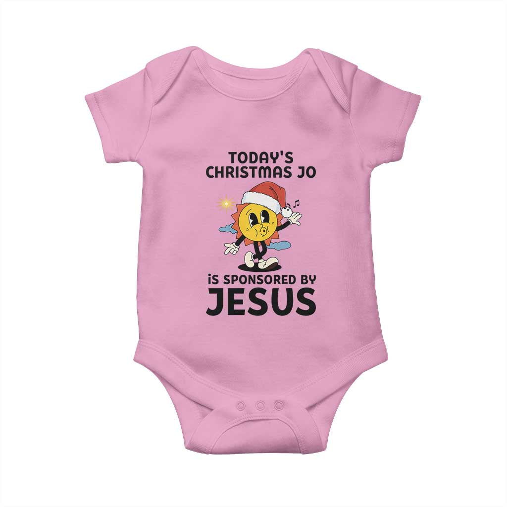 Funny Jesus Christian Christmas Baby Onesie Today Is Good Mood Is Sponsored By Jesus - Wonder Print Shop