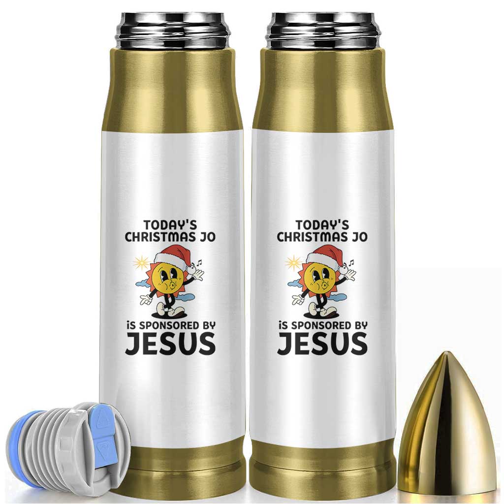Funny Jesus Christian Christmas Bullet Tumbler Today Is Good Mood Is Sponsored By Jesus - Wonder Print Shop