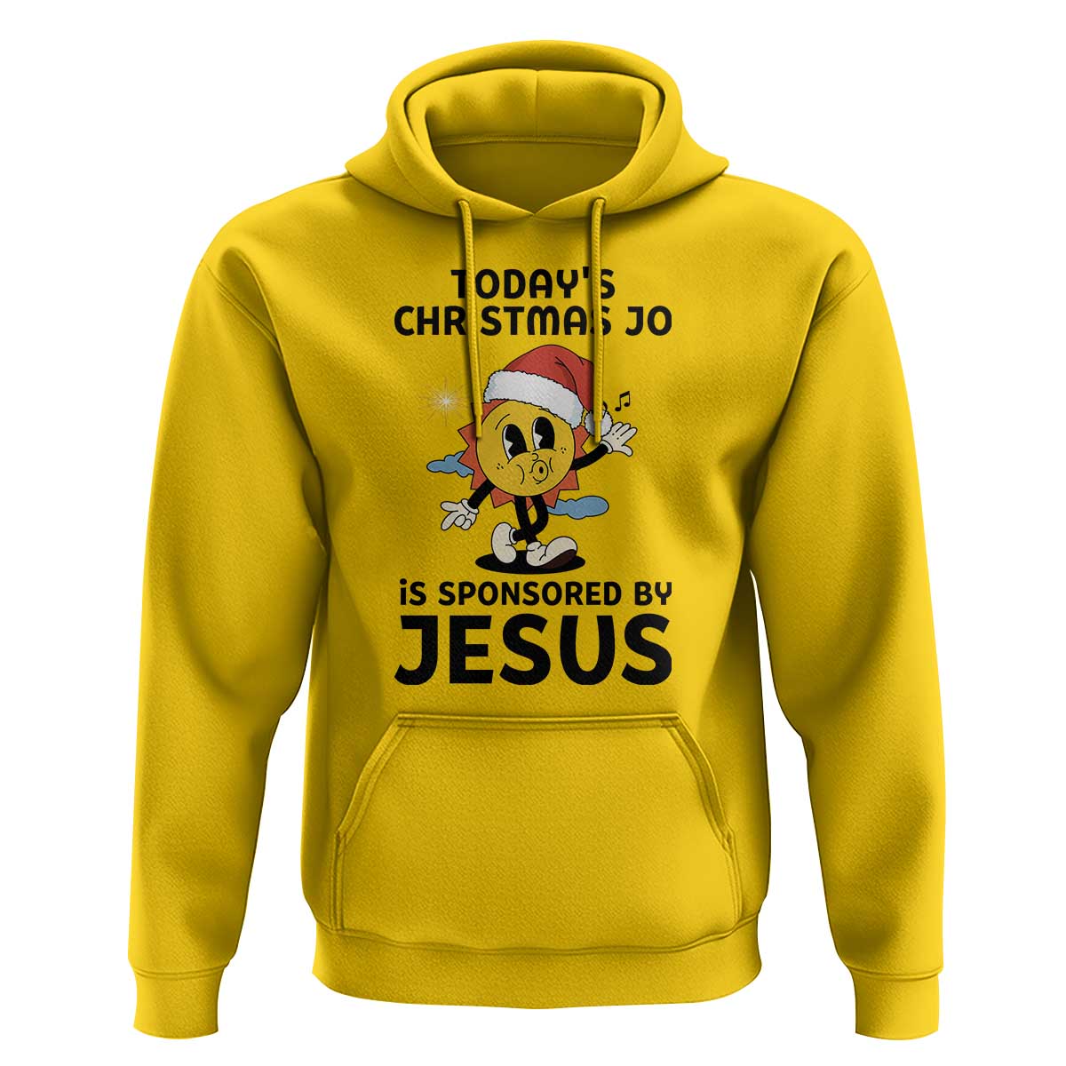 Funny Jesus Christian Christmas Hoodie Today Is Good Mood Is Sponsored By Jesus - Wonder Print Shop