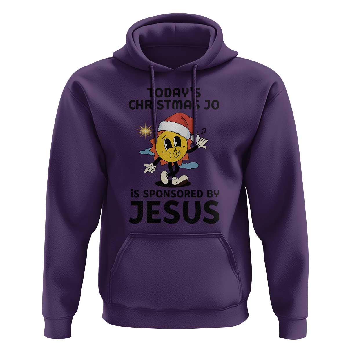 Funny Jesus Christian Christmas Hoodie Today Is Good Mood Is Sponsored By Jesus - Wonder Print Shop