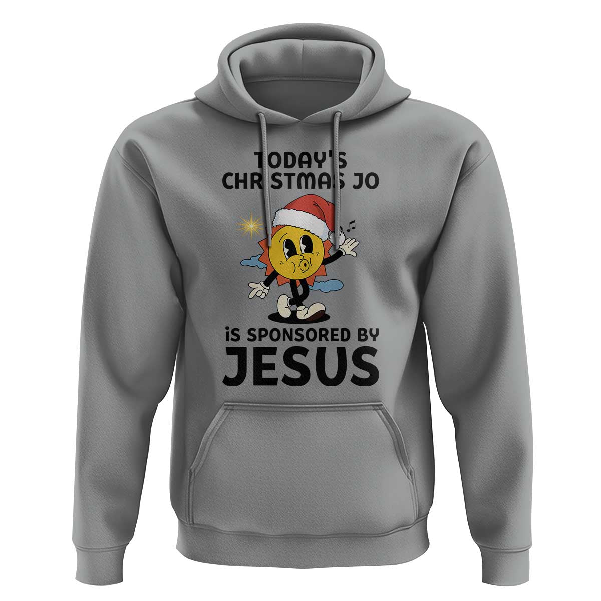 Funny Jesus Christian Christmas Hoodie Today Is Good Mood Is Sponsored By Jesus - Wonder Print Shop