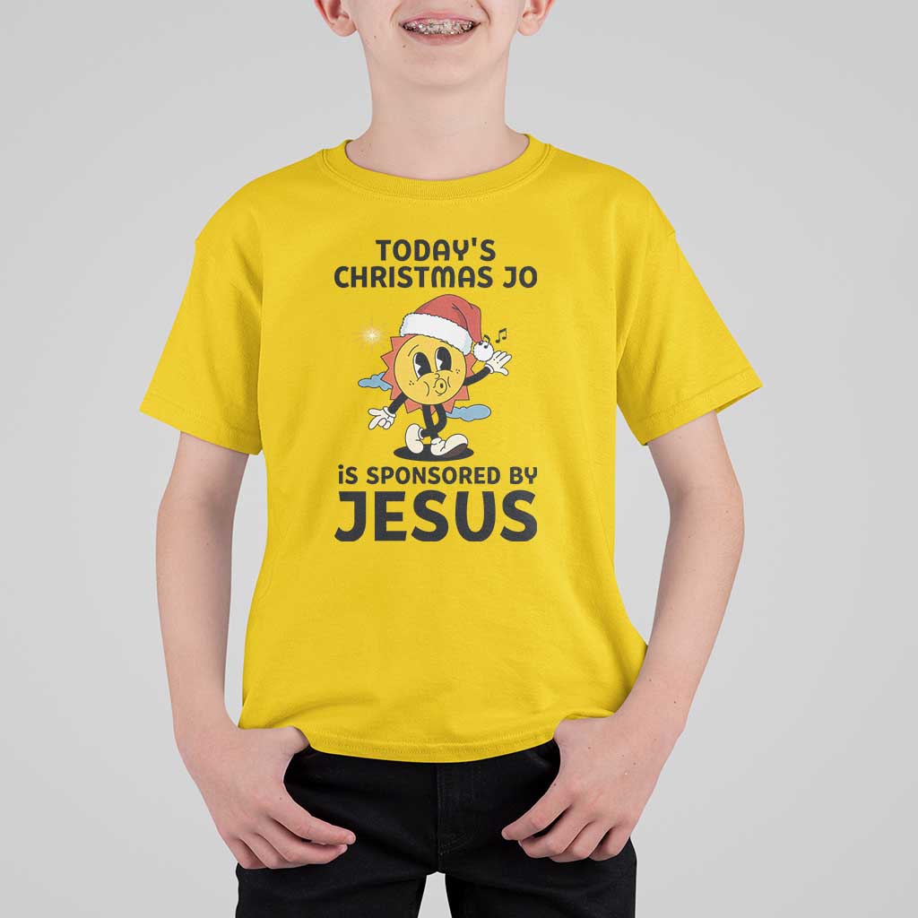 Funny Jesus Christian Christmas T Shirt For Kid Today Is Good Mood Is Sponsored By Jesus - Wonder Print Shop