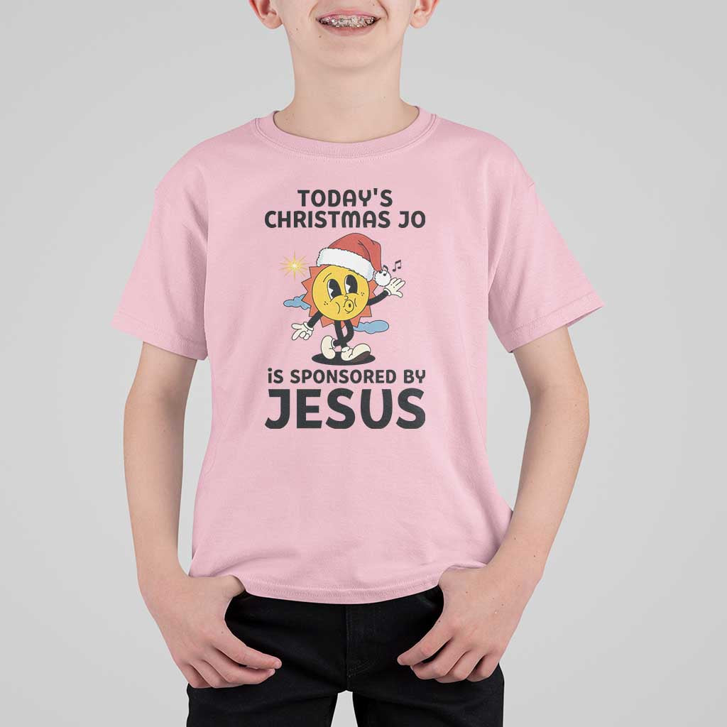 Funny Jesus Christian Christmas T Shirt For Kid Today Is Good Mood Is Sponsored By Jesus - Wonder Print Shop