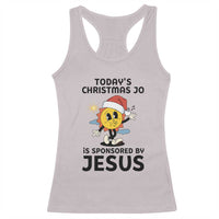 Funny Jesus Christian Christmas Racerback Tank Top Today Is Good Mood Is Sponsored By Jesus - Wonder Print Shop