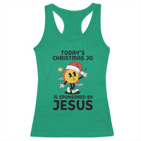 Funny Jesus Christian Christmas Racerback Tank Top Today Is Good Mood Is Sponsored By Jesus - Wonder Print Shop