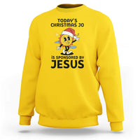 Funny Jesus Christian Christmas Sweatshirt Today Is Good Mood Is Sponsored By Jesus - Wonder Print Shop