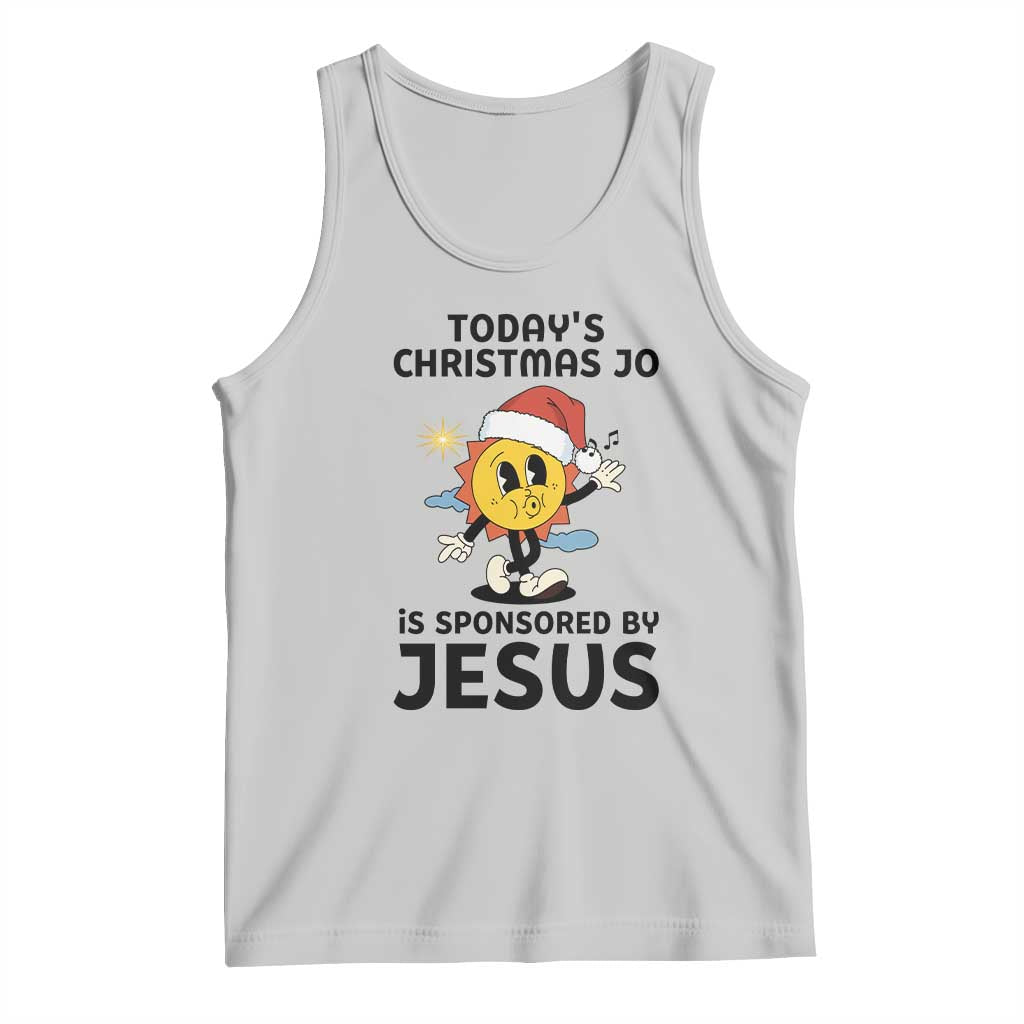 Funny Jesus Christian Christmas Tank Top Today Is Good Mood Is Sponsored By Jesus - Wonder Print Shop