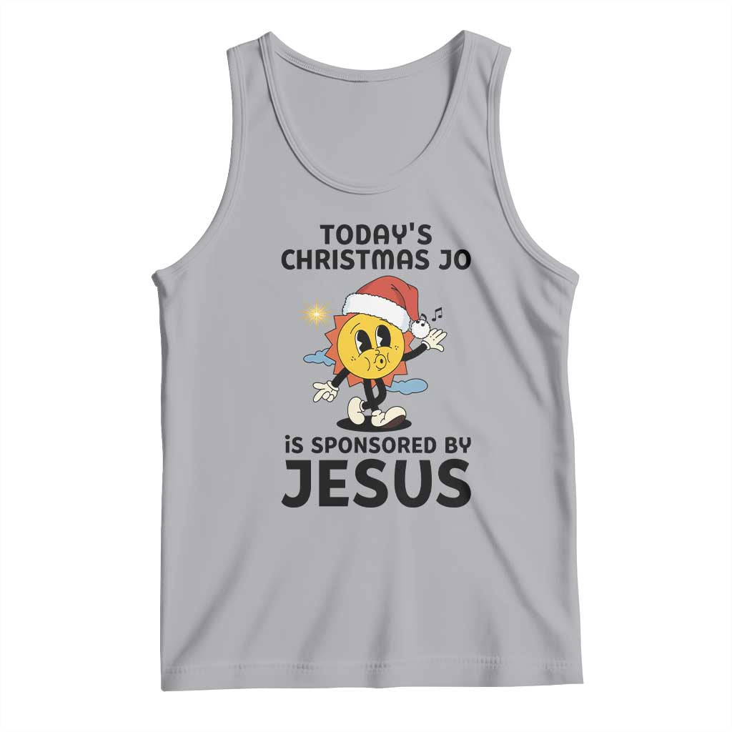 Funny Jesus Christian Christmas Tank Top Today Is Good Mood Is Sponsored By Jesus - Wonder Print Shop