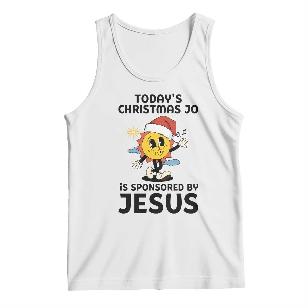 Funny Jesus Christian Christmas Tank Top Today Is Good Mood Is Sponsored By Jesus - Wonder Print Shop