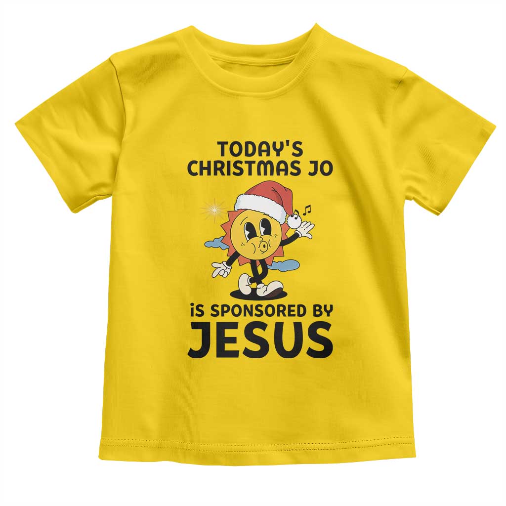 Funny Jesus Christian Christmas Toddler T Shirt Today Is Good Mood Is Sponsored By Jesus - Wonder Print Shop