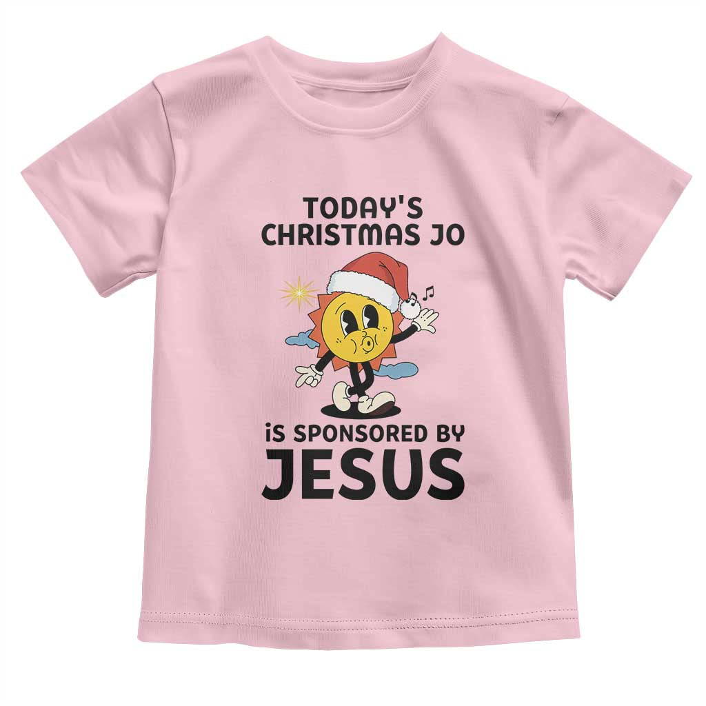 Funny Jesus Christian Christmas Toddler T Shirt Today Is Good Mood Is Sponsored By Jesus - Wonder Print Shop