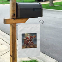 Funny Santa Basketball Garden Flag Satan Christmas Meme - Wonder Print Shop