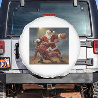 Funny Santa Basketball Spare Tire Cover Satan Christmas Meme - Wonder Print Shop