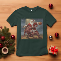 Funny Santa Basketball T Shirt Satan Christmas Meme - Wonder Print Shop
