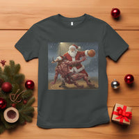 Funny Santa Basketball T Shirt Satan Christmas Meme - Wonder Print Shop