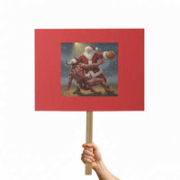 Funny Santa Basketball Protest Sign Satan Christmas Meme - Wonder Print Shop