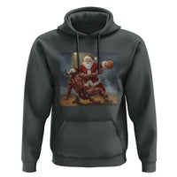 Funny Santa Basketball Hoodie Satan Christmas Meme - Wonder Print Shop