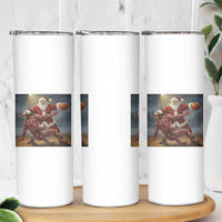 Funny Santa Basketball Skinny Tumbler Satan Christmas Meme - Wonder Print Shop