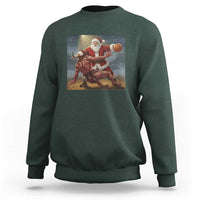 Funny Santa Basketball Sweatshirt Satan Christmas Meme - Wonder Print Shop